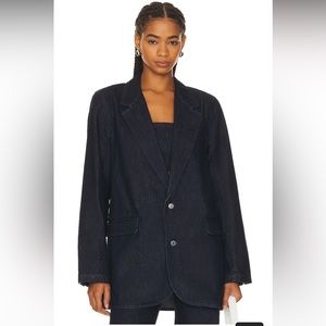 NWT GRLFRND Sloane Denim Blazer in Beverly Hills